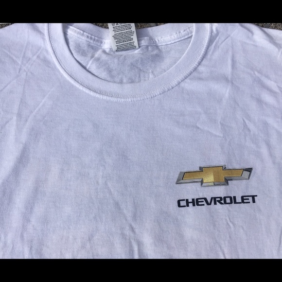 ❌SOLD❌Chevy Nation Tee Shirt white blue Double - Picture 5 of 8